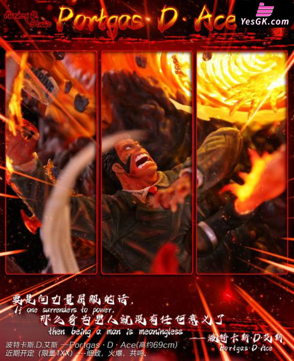 One Piece Will of Fire Portcas D. Ace 1/6 GK Statue - Monkey.D Studio [In-Stock] - One Piece