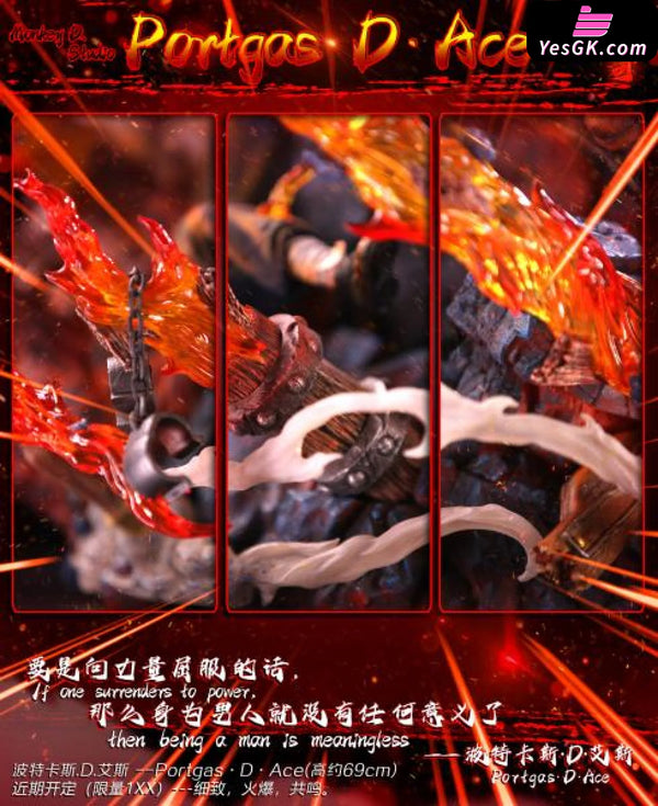 One Piece Will of Fire Portcas D. Ace 1/6 GK Statue - Monkey.D Studio [In-Stock] - One Piece