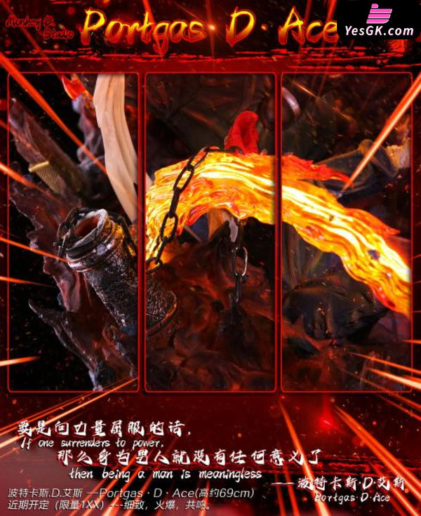 One Piece Will of Fire Portcas D. Ace 1/6 GK Statue - Monkey.D Studio [In-Stock] - One Piece