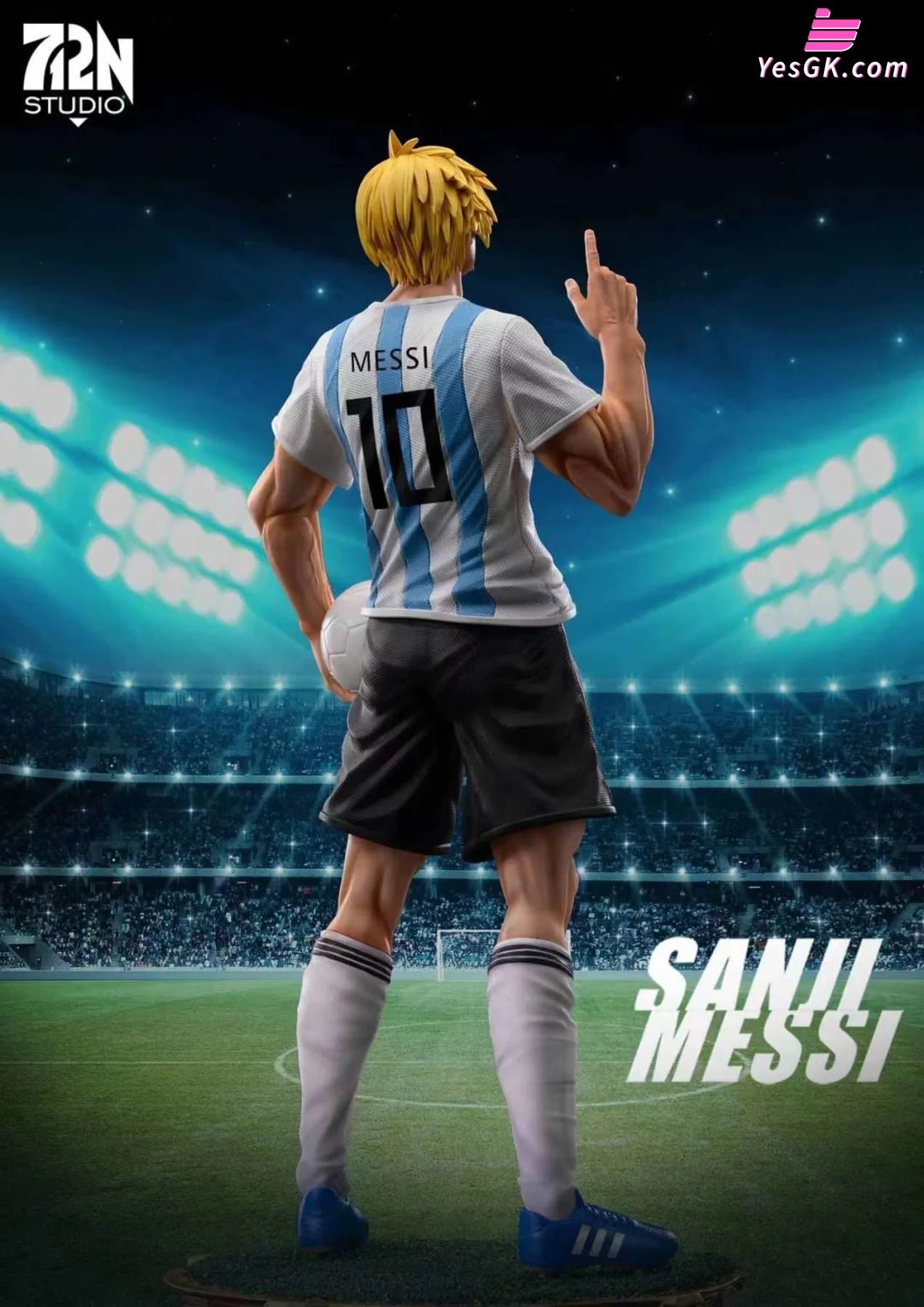 One Piece World Cup Sanji Cos Messi Statue - 712N Studio [In Stock]