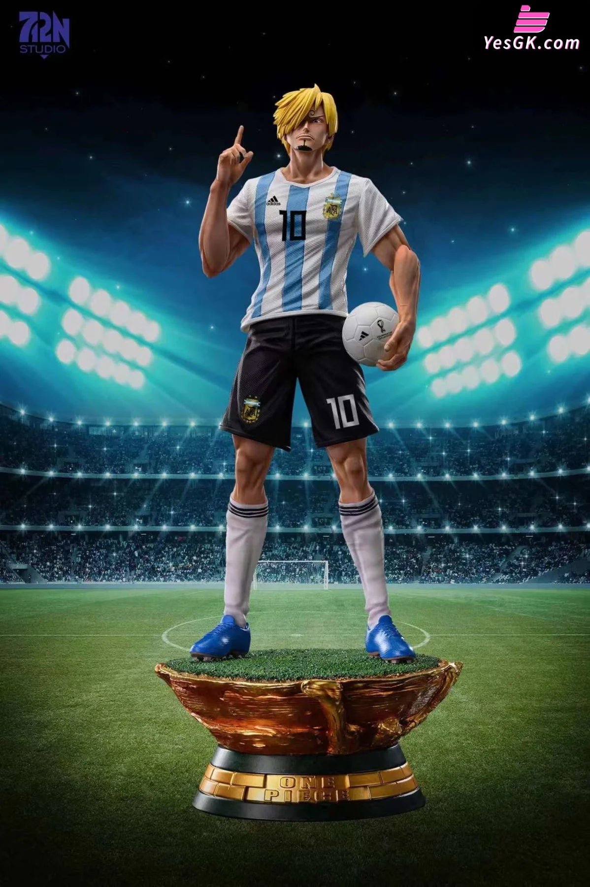 One Piece World Cup Sanji Cos Messi Statue - 712N Studio [In Stock]