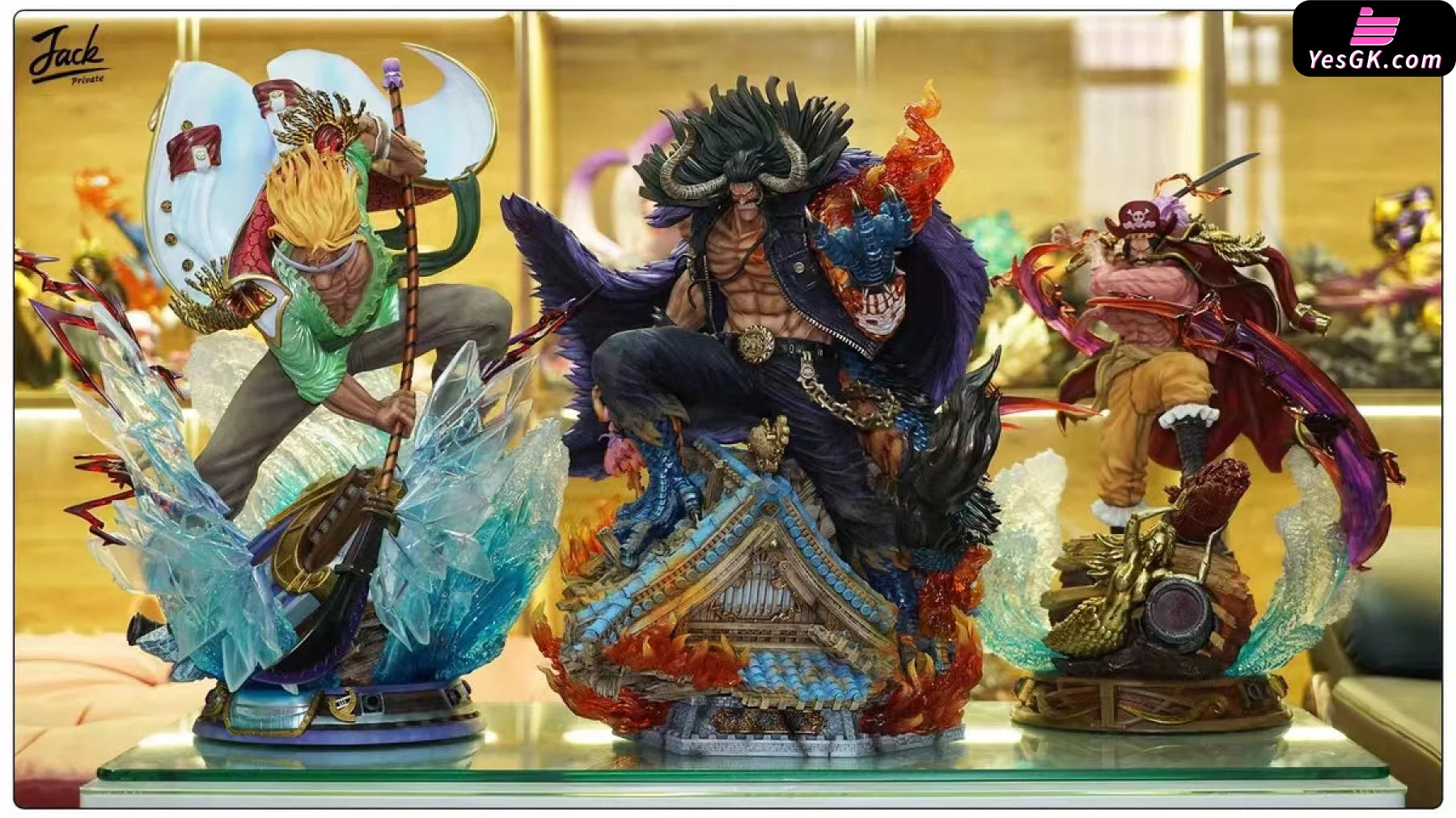 Pre order】OMG Studio One-Piece Yonko KAIDO Pirates King Jack Queen Resin  Statue Deposit