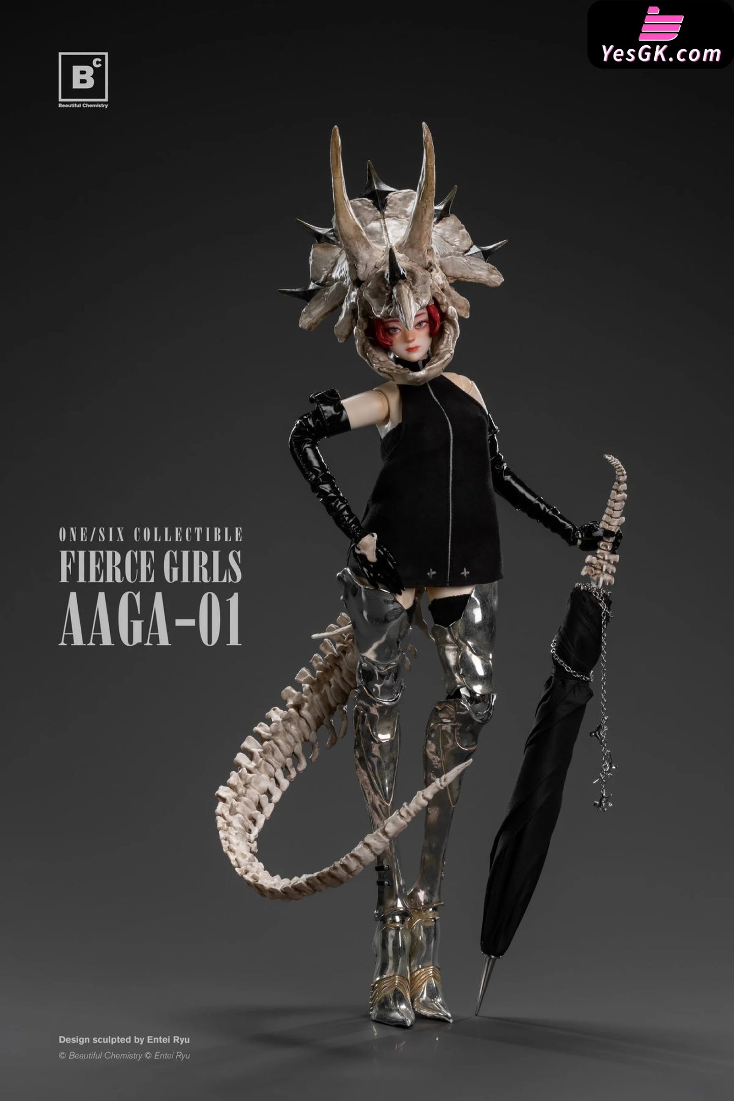 Original 1/6Th Scale Fierce Girls Series Bone Girl Aaga-01 Statue - Beautiful Chemistry Studio