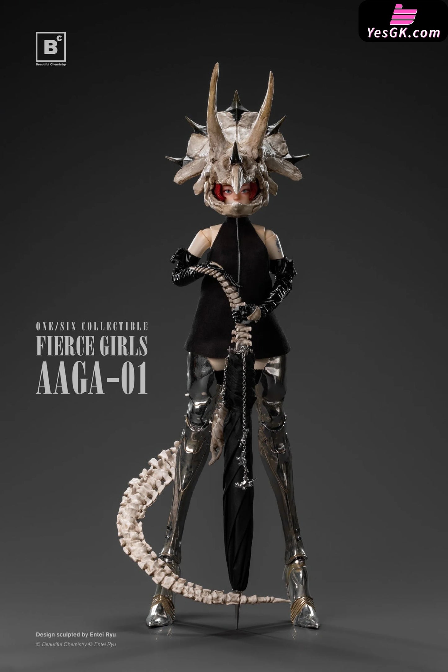 Original 1/6Th Scale Fierce Girls Series Bone Girl Aaga-01 Statue - Beautiful Chemistry Studio