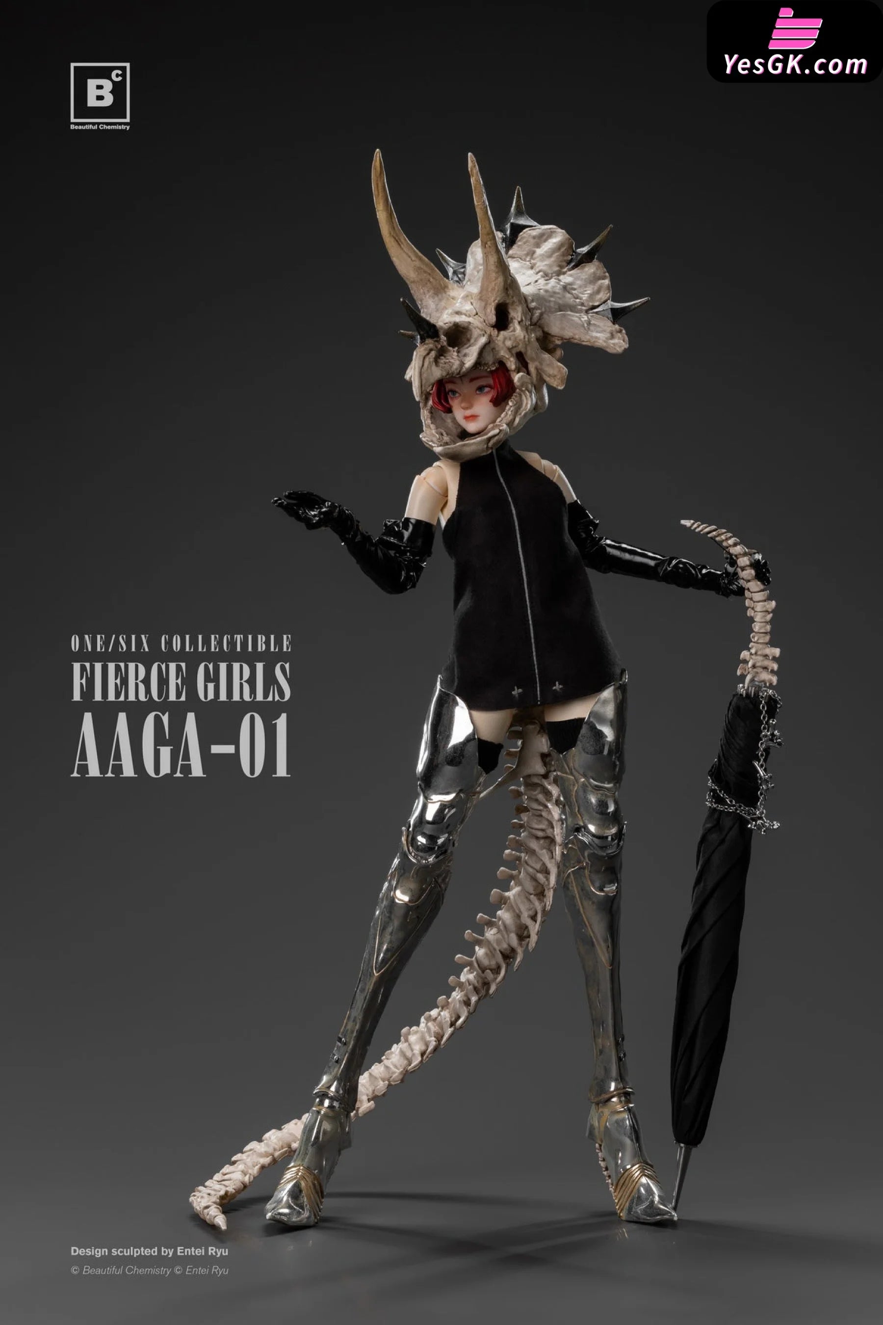 Original 1/6Th Scale Fierce Girls Series Bone Girl Aaga-01 Statue - Beautiful Chemistry Studio