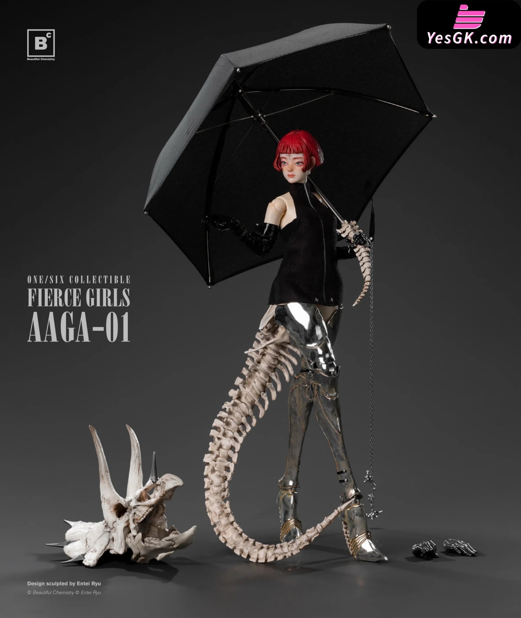 Original 1/6Th Scale Fierce Girls Series Bone Girl Aaga-01 Statue - Beautiful Chemistry Studio