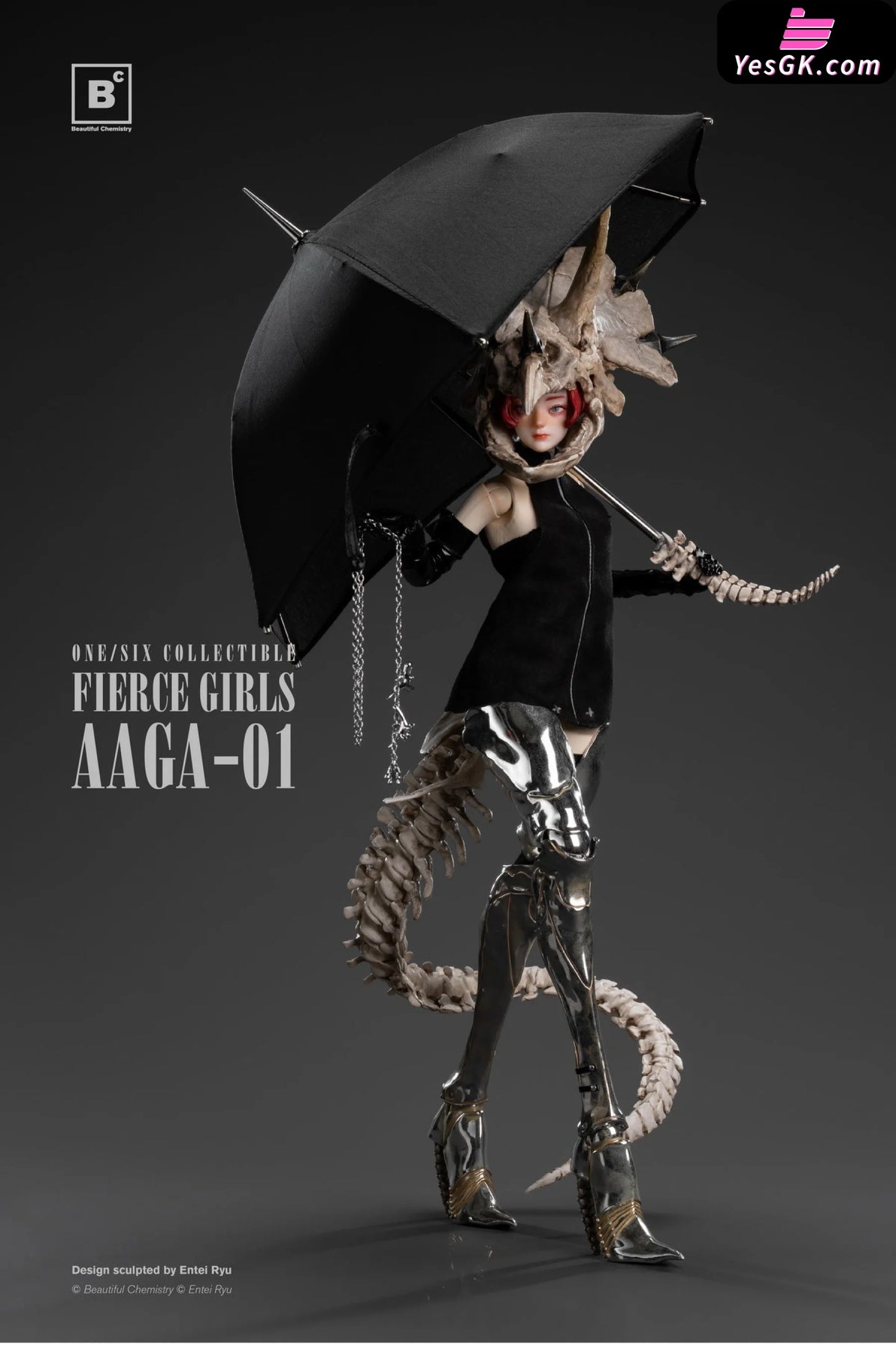 Original 1/6Th Scale Fierce Girls Series Bone Girl Aaga-01 Statue - Beautiful Chemistry Studio