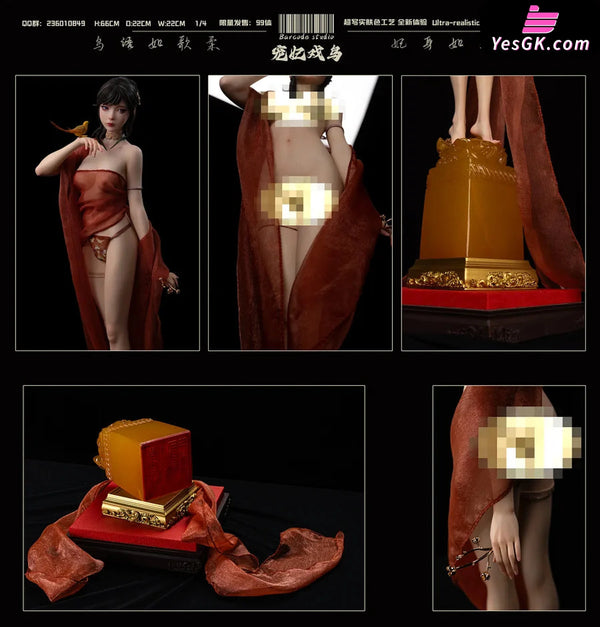 Original Beloved Concubine Playing Birds 1/4 Statue - Barcode Studio [In-Stock] - Full Payment - Original Design