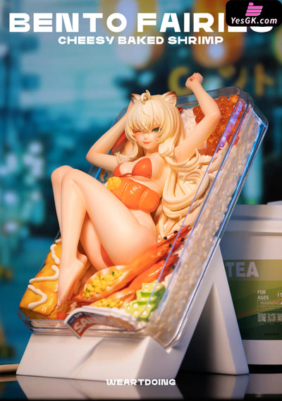 Original Bento Girl Cheese Baked Shrimp Japanese Chicken Steak Resin Statue - Weartdoing Studio
