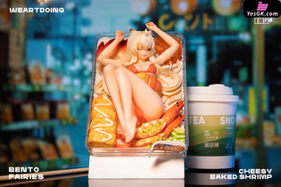 Original Bento Girl Cheese Baked Shrimp Japanese Chicken Steak Resin Statue - Weartdoing Studio