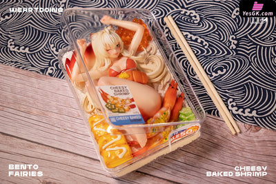Original Bento Girl Cheese Baked Shrimp Japanese Chicken Steak Resin Statue - Weartdoing Studio