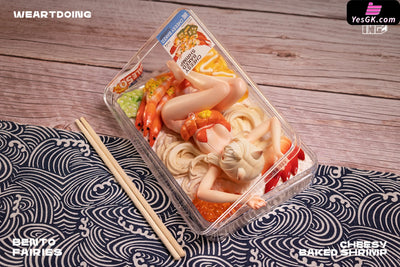 Original Bento Girl Cheese Baked Shrimp Japanese Chicken Steak Resin Statue - Weartdoing Studio
