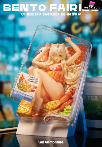 Original Bento Girl Cheese Baked Shrimp Japanese Chicken Steak Resin Statue - Weartdoing Studio
