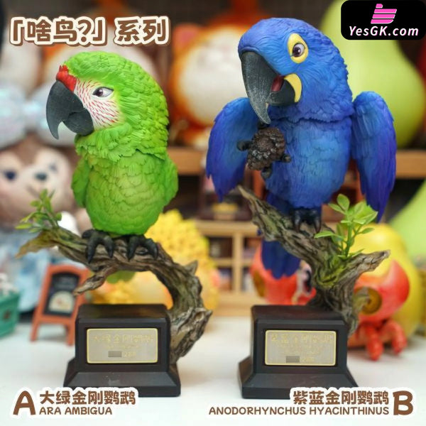 Original Bird Series Ara Ambigua & Anodorhynchus Hyacinthinus Figure - Animal BangBang Studio [In-Stock] - Original