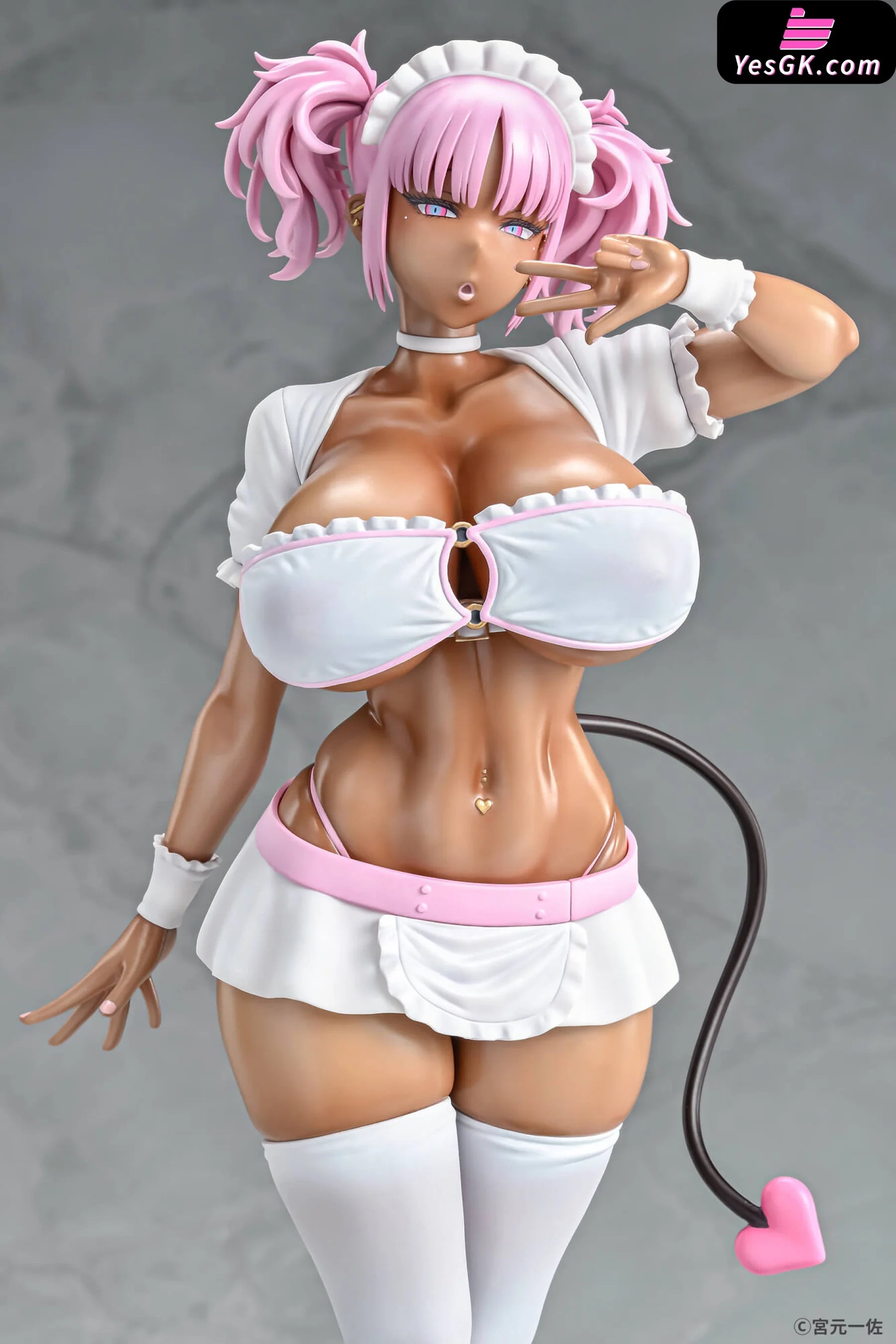 Original Black-Skinned Hottie Maid Succubus Cocoal Statue - Q-Six Studio [Pre-Order] Design