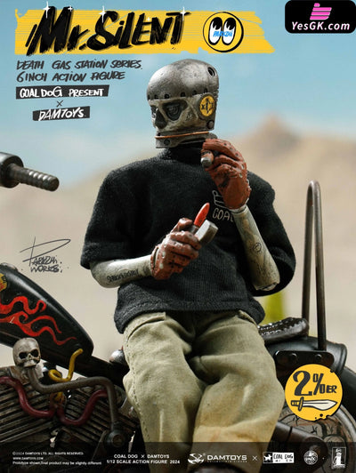 Original Death Gas Station Series Mr.silent PES038 PES040 (Licensed) Action Figure - DAMTOYS & Coal Dog Studio