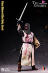 Original EMPIRES TEUTONIC KNIGHTS / HOLY LAND GUARDIAN & COMMANDER & CRUSADER WARHORSE (WHITE BRONZE EDITION)
