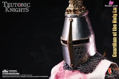 Original EMPIRES TEUTONIC KNIGHTS / HOLY LAND GUARDIAN & COMMANDER & CRUSADER WARHORSE (WHITE BRONZE EDITION)