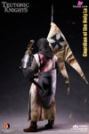 Original EMPIRES TEUTONIC KNIGHTS / HOLY LAND GUARDIAN & COMMANDER & CRUSADER WARHORSE (WHITE BRONZE EDITION)