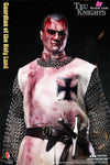 Original EMPIRES TEUTONIC KNIGHTS / HOLY LAND GUARDIAN & COMMANDER & CRUSADER WARHORSE (WHITE BRONZE EDITION)