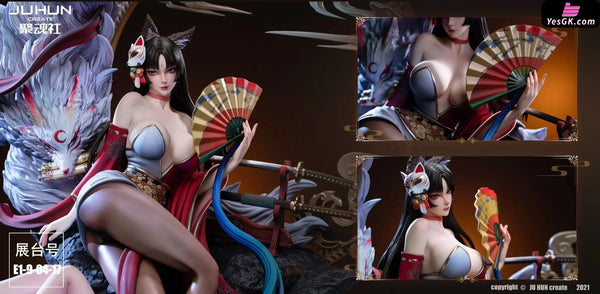 Original Fox Princess Twin Flowers 1/4 Statue - JuHun Create Studio [In-Stock] - Full Payment - Original Design