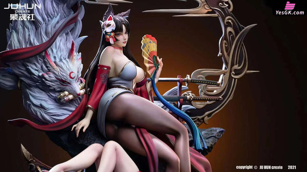 Original Fox Princess Twin Flowers 1/4 Statue - JuHun Create Studio [In-Stock] - Full Payment - Original Design