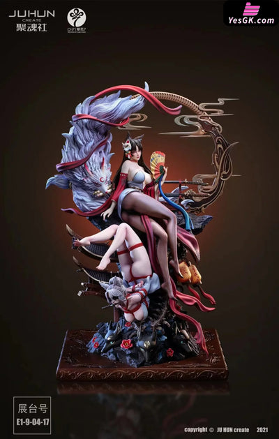 Original Fox Princess Twin Flowers 1/4 Statue - JuHun Create Studio [In-Stock] - Full Payment - Original Design