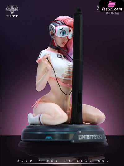 Original Holding A Pen To Confer Gods Statue - Tian Ye Studio [Pre - Order] Design