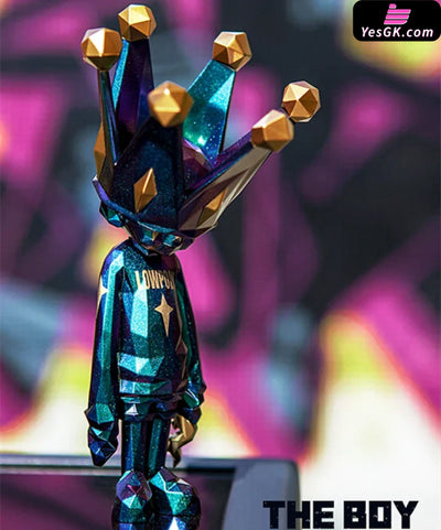 Original LOWPOLY Series The Boy Galaxy & Aurora Art Toys - WeArtDoing Studio [In-Stock] Original Design