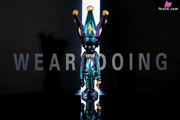 Original LOWPOLY Series The Boy Galaxy & Aurora Art Toys - WeArtDoing Studio [In-Stock] Original Design