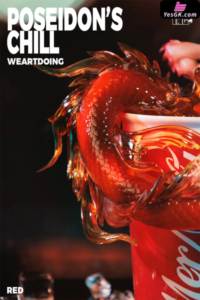Original Poseidon’s Chill-Red & Blue Orange Resin Statue - Weartdoing Studio [Pre-Order] Design