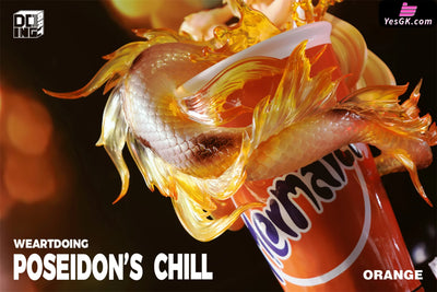Original Poseidon’s Chill-Red & Blue Orange Resin Statue - Weartdoing Studio [Pre-Order] Design