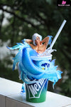 Original Poseidon’s Chill-Red & Blue & Orange Resin Statue - WeArtDoing Studio [In-Stock] Original Design