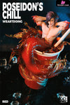 Original Poseidon’s Chill-Red & Blue Orange Resin Statue - Weartdoing Studio [Pre-Order] Deposit