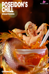 Original Poseidon’s Chill-Red & Blue Orange Resin Statue - Weartdoing Studio [Pre-Order] Deposit