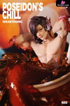 Original Poseidon’s Chill-Red & Blue Orange Resin Statue - Weartdoing Studio [Pre-Order] Design