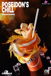 Original Poseidon’s Chill-Red & Blue Orange Resin Statue - Weartdoing Studio [Pre-Order] Design