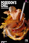 Original Poseidon’s Chill-Red & Blue Orange Resin Statue - Weartdoing Studio [Pre-Order] Design