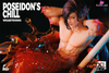 Original Poseidon’s Chill-Red & Blue Orange Resin Statue - Weartdoing Studio [Pre-Order] Design