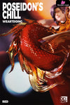 Original Poseidon’s Chill-Red & Blue Orange Resin Statue - Weartdoing Studio [Pre-Order] Design