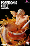 Original Poseidon’s Chill-Red & Blue Orange Resin Statue - Weartdoing Studio [Pre-Order] Design