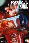 Original Poseidon’s Chill-Red & Blue Orange Resin Statue - Weartdoing Studio [Pre-Order] Design