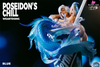 Original Poseidon’s Chill-Red & Blue Orange Resin Statue - Weartdoing Studio [Pre-Order] Design