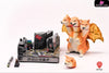 Original Shiba Inu Ghidorah bid2501 orange & bid2502 black (Licensed) Statue - Bid Toys Studio [Pre-Order Closed]