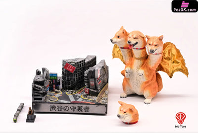Original Shiba Inu Ghidorah bid2501 orange & bid2502 black (Licensed) Statue - Bid Toys Studio [Pre-Order Closed]
