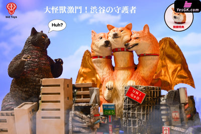 Original Shiba Inu Ghidorah bid2501 orange & bid2502 black (Licensed) Statue - Bid Toys Studio [Pre-Order Closed]