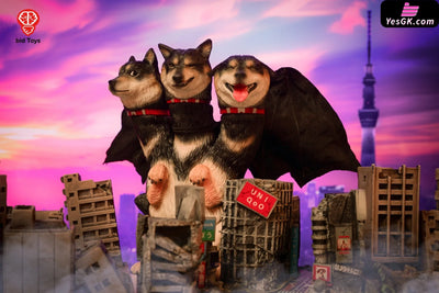 Original Shiba Inu Ghidorah bid2501 orange & bid2502 black (Licensed) Statue - Bid Toys Studio [Pre-Order Closed]