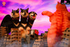 Original Shiba Inu Ghidorah bid2501 orange & bid2502 black (Licensed) Statue - Bid Toys Studio [Pre-Order Closed]