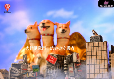 Original Shiba Inu Ghidorah bid2501 orange & bid2502 black (Licensed) Statue - Bid Toys Studio [Pre-Order Closed]