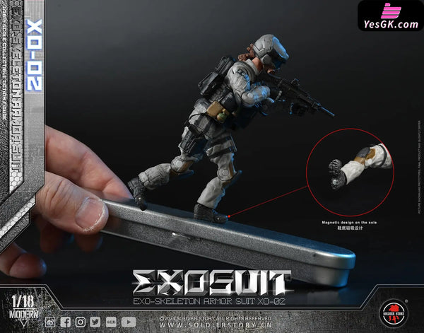Original SSE002 1/18th Scale EXO-Skeleton Armor Suit XO-02 Collectible Action Figure (Licensed) - Soldier Story Studio
